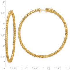 14k Round Hoop w/Safety Clasp Earring Mountings - 29