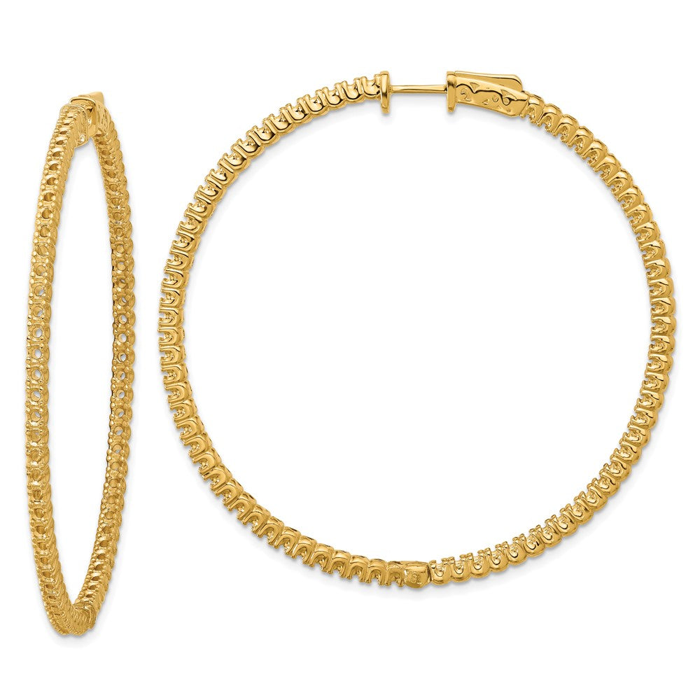 14k Round Hoop w/Safety Clasp Earring Mountings - 29
