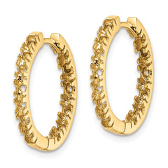 14k Diamond Hinged Hoops Mountings - 3
