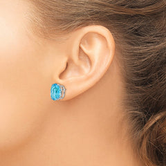 14k Ruby Post Earrings - 3