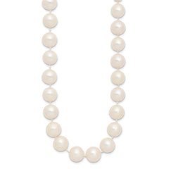 14k 11-12mm White Near-Round Freshwater Cultured Pearl 18 inch Necklace