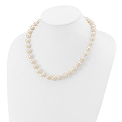 14k 11-12mm White Near-Round Freshwater Cultured Pearl 18 inch Necklace