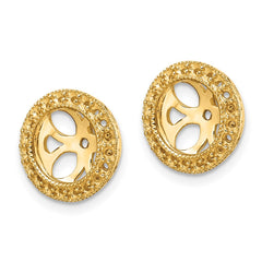14k Diamond Earring Jacket Mountings - 5