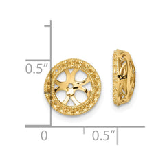 14k Diamond Earring Jacket Mountings - 5