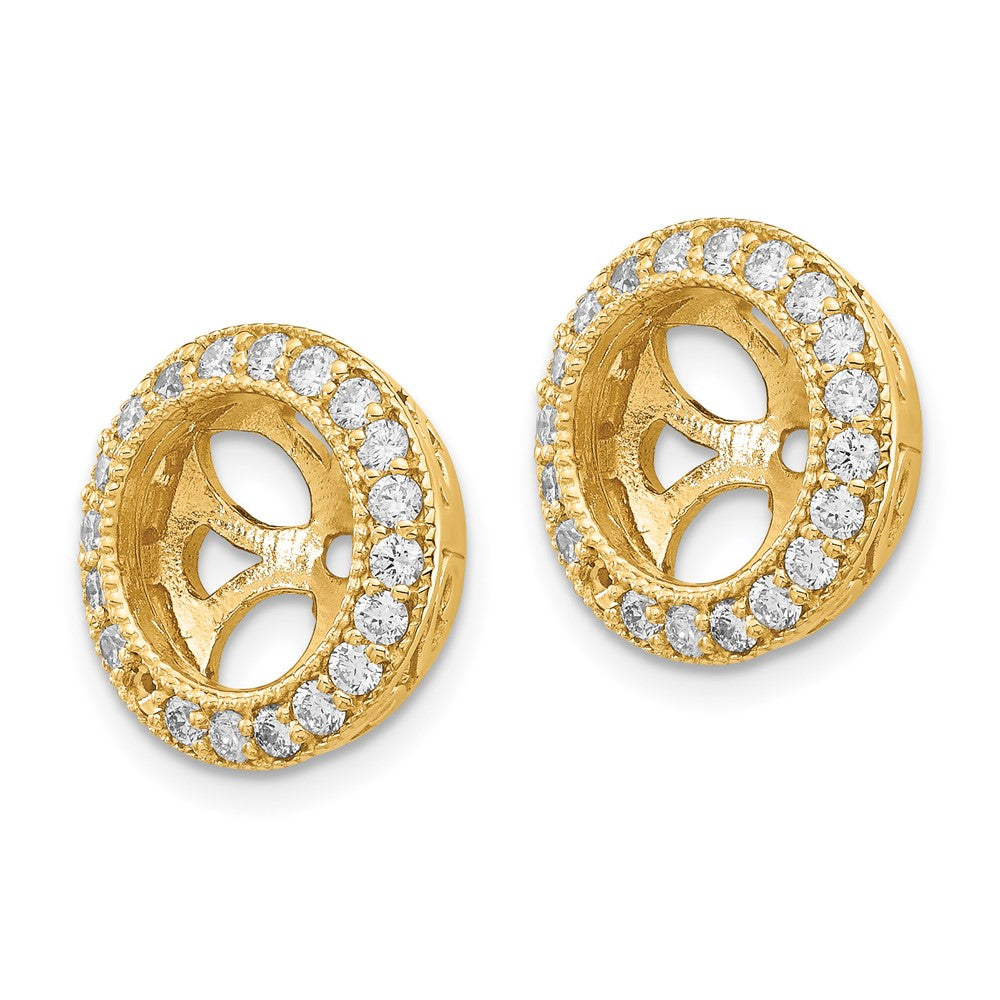 14k AA Diamond Earring Jacket - 9