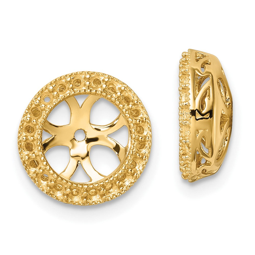 14k Diamond Earring Jacket Mountings - 5