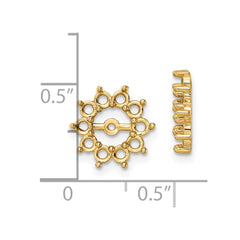 14K Fancy Diamond Earring Jacket Mountings