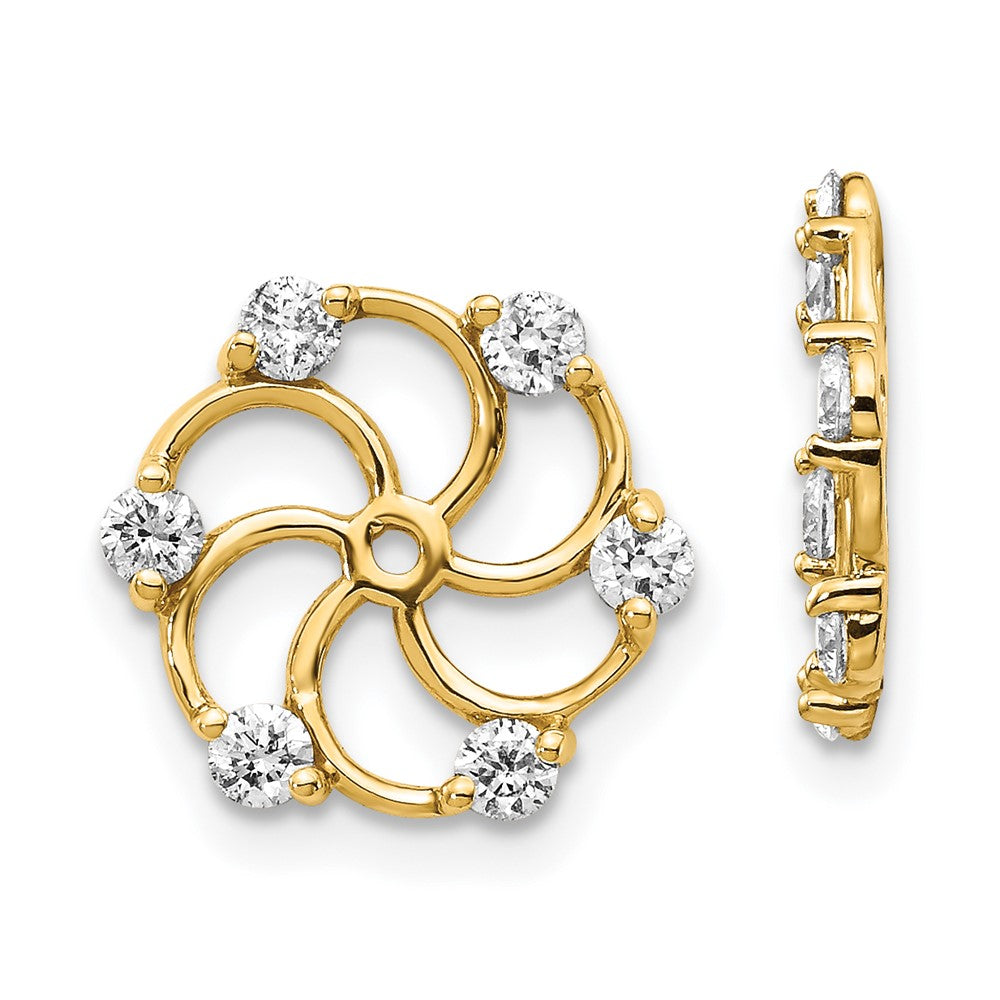 14k VS Diamond Earring Jacket - 3