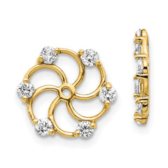 14k VS Diamond Earring Jacket - 3
