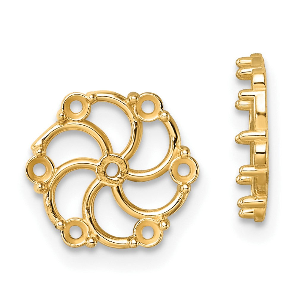 14k Diamond Earring Jacket Mountings - 2