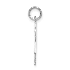 14k White Gold Kid Charm - 13