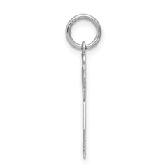 14k White Gold Kid Charm - 14