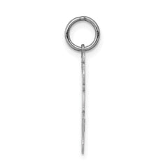 14k White Gold Kid Charm - 19