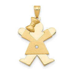 14k VS Diamond Kid Pendant