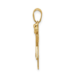 14k A Diamond Kid Pendant - 2