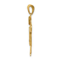 14k AAA Diamond Kid Pendant - 6