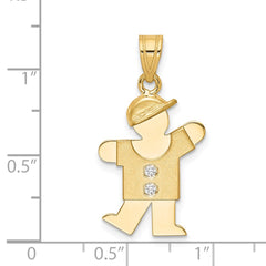 14k AA Diamond Pendant - 2