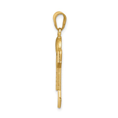 14k A Diamond Kid Pendant - 7
