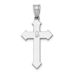 14k White Gold Passion Cross Pendant - 6