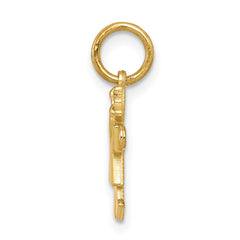 14k Mini Girl Kiss Charm
