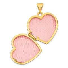 14K Heart Border 19mm Heart Locket