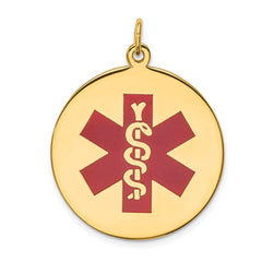 14k Rose Gold Medical Jewelry Pendant