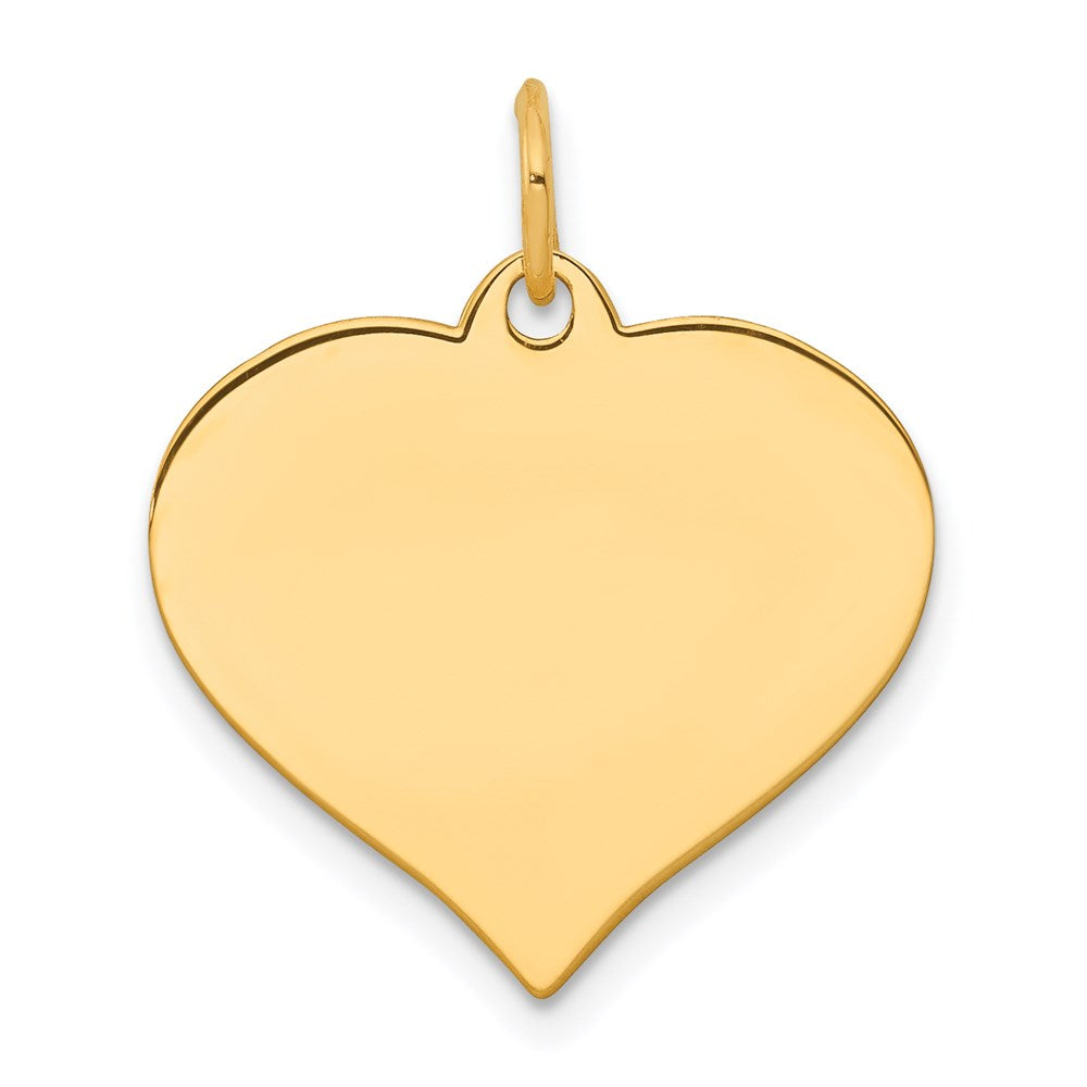 14K Heart Disc Charm - 30