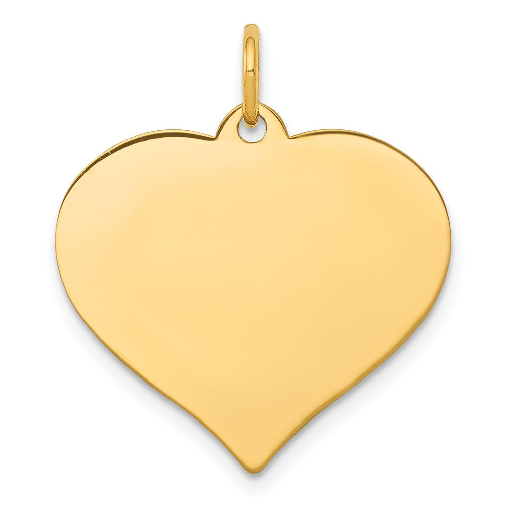 14K Heart Disc Charm - 32