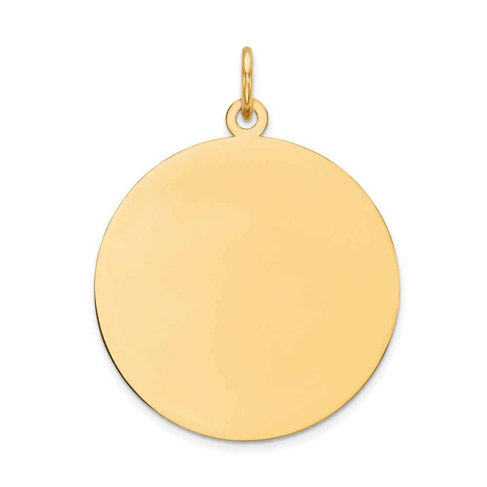 14K Round Disc Charm - 26