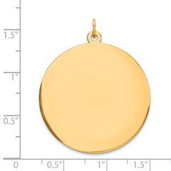 14K Round Disc Charm - 27