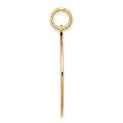 14k w/Enamel .027 Gauge Circular Engravable Disc Charm - 2
