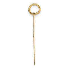 14k Plain Medium .013 Gauge Facing Right Engravable Boy Head Charm - 2