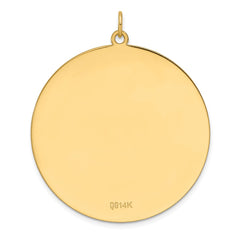 14K Round Disc Charm - 15