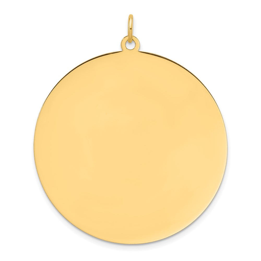 14K Round Disc Charm - 15