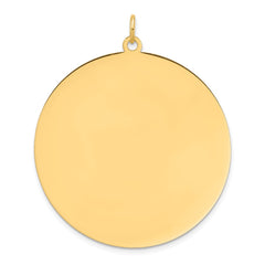 14K Round Disc Charm - 15