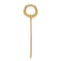 14k Plain .013 Gauge Engravable Round Disc Charm - 2