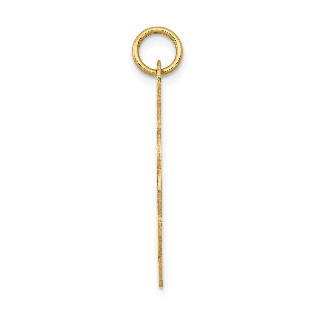 14k Girl Head on .011 Gauge Engravable Scalloped Disc Charm