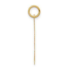 14k .013 Depth Engravable Boy Head Charm - 2