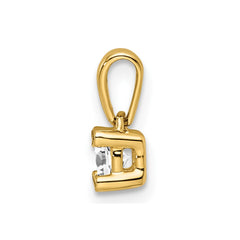 14K Family Jewelry Diamond Semi-Set Pendant - 12