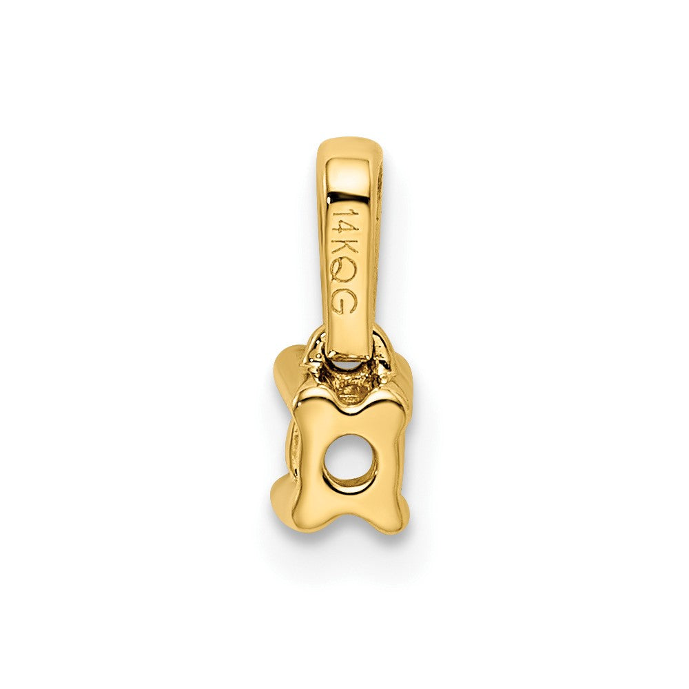 14K Family Jewelry Diamond Semi-Set Pendant - 12