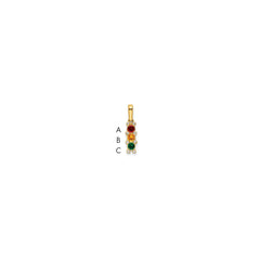 14K Family Jewelry Diamond Semi-Set Pendant - 3