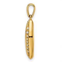 14K Family Jewelry Diamond Semi-Set Pendant