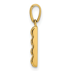 14K Family Jewelry Geniune Stone & Diamond Set Pendant - 6