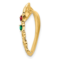 14k Genuine 2 Stone Mother's Slide