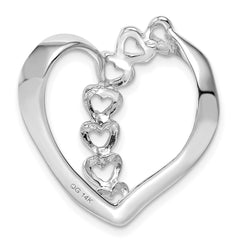 10kw Synthetic Diamond Family Heart Slide - 2