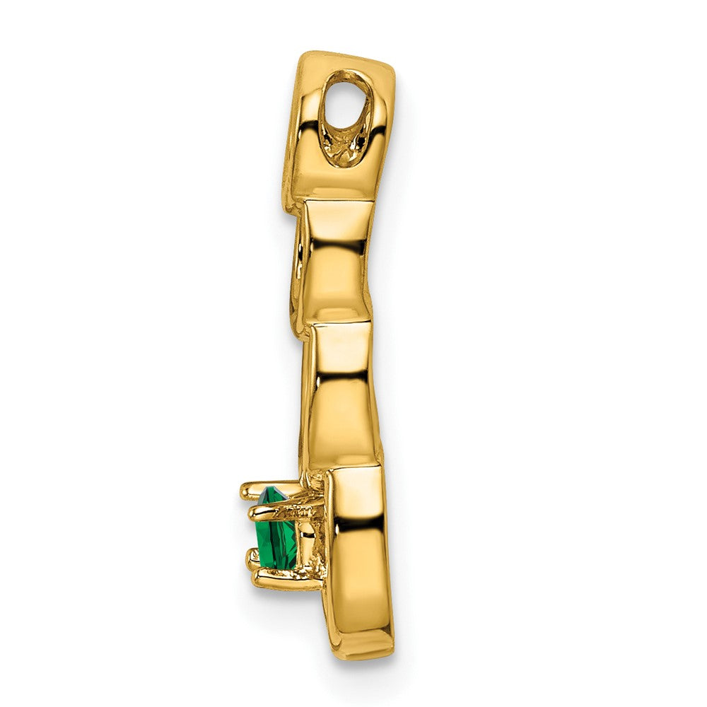 14k 1 Genuine Stone Family Pendant - 3