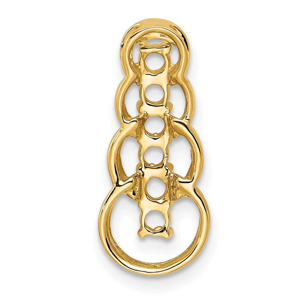 14k 6 Synthetic Stone Family Pendant - 2