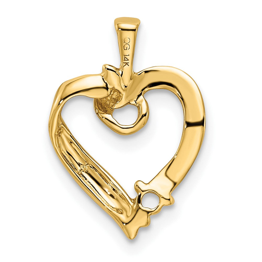 14k 1 Genuine Stone Family Pendant - 4