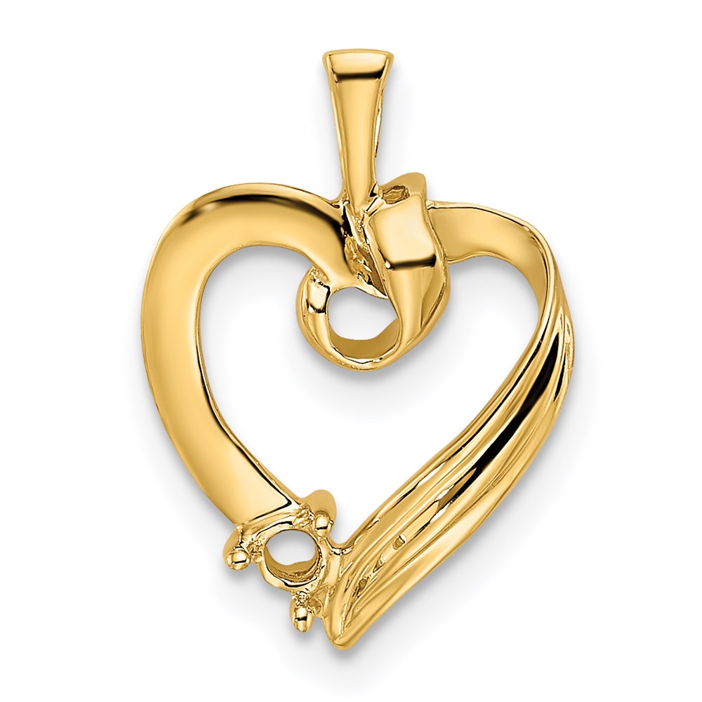 14k 1 Genuine Stone Family Pendant - 4