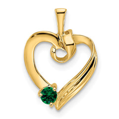 14k 1 Genuine Stone Family Pendant - 4